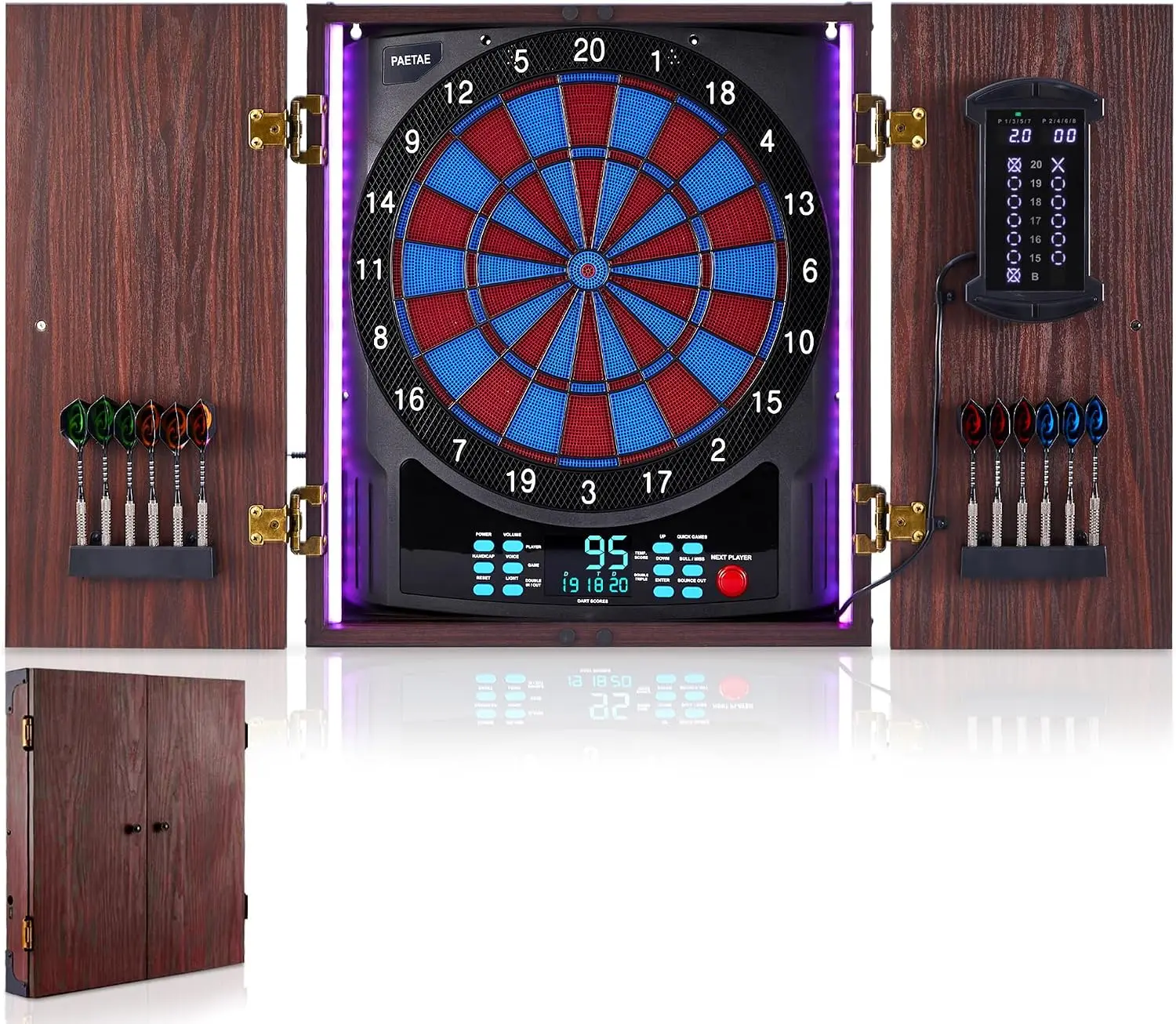 Electronic Dartboard Cabinet - Gabinete para Dardos Electrónicos con Tablero