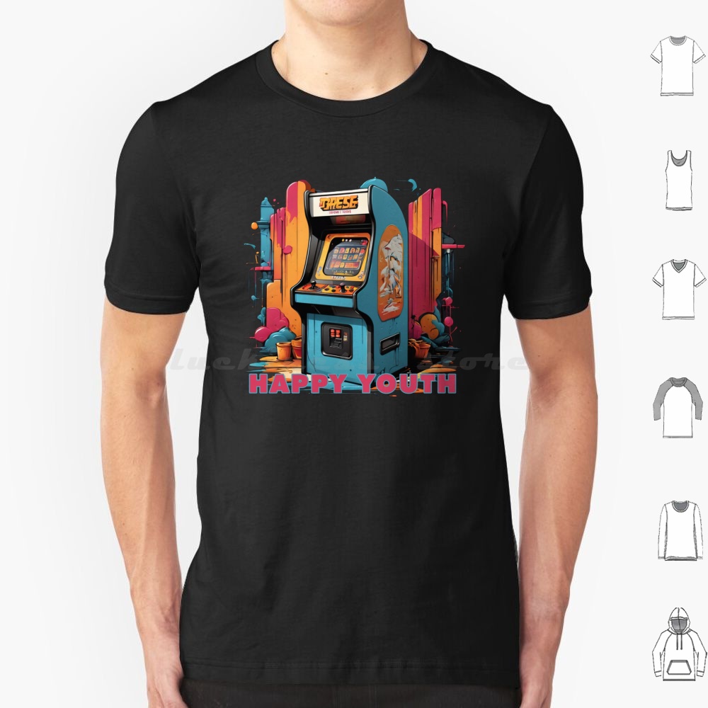 Arcade No - Camiseta Happy Youth-Arcade para hombres, mujeres