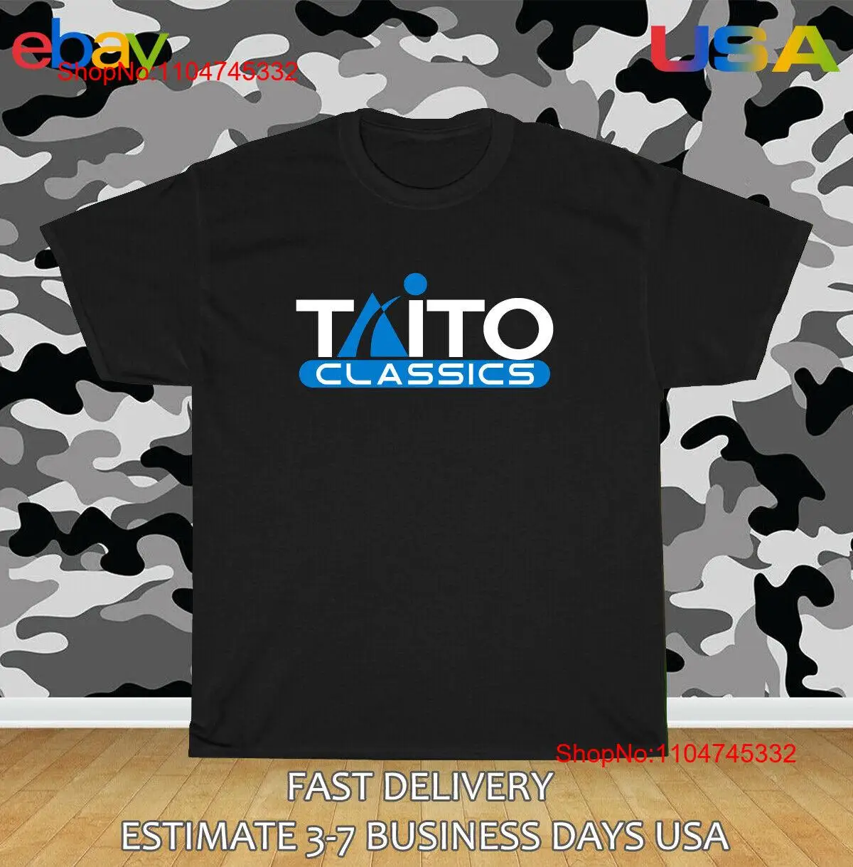 Arcade No - Taito Classics Arcade Games Logo camiseta