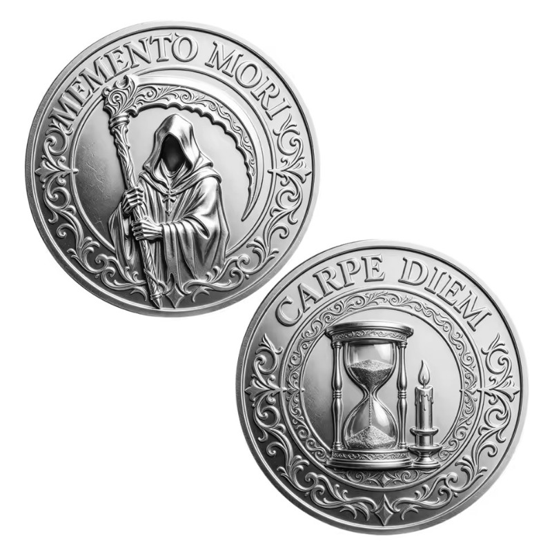 Token Coin Mechanism - Moneda Conmemorativa de Metal Chapada en