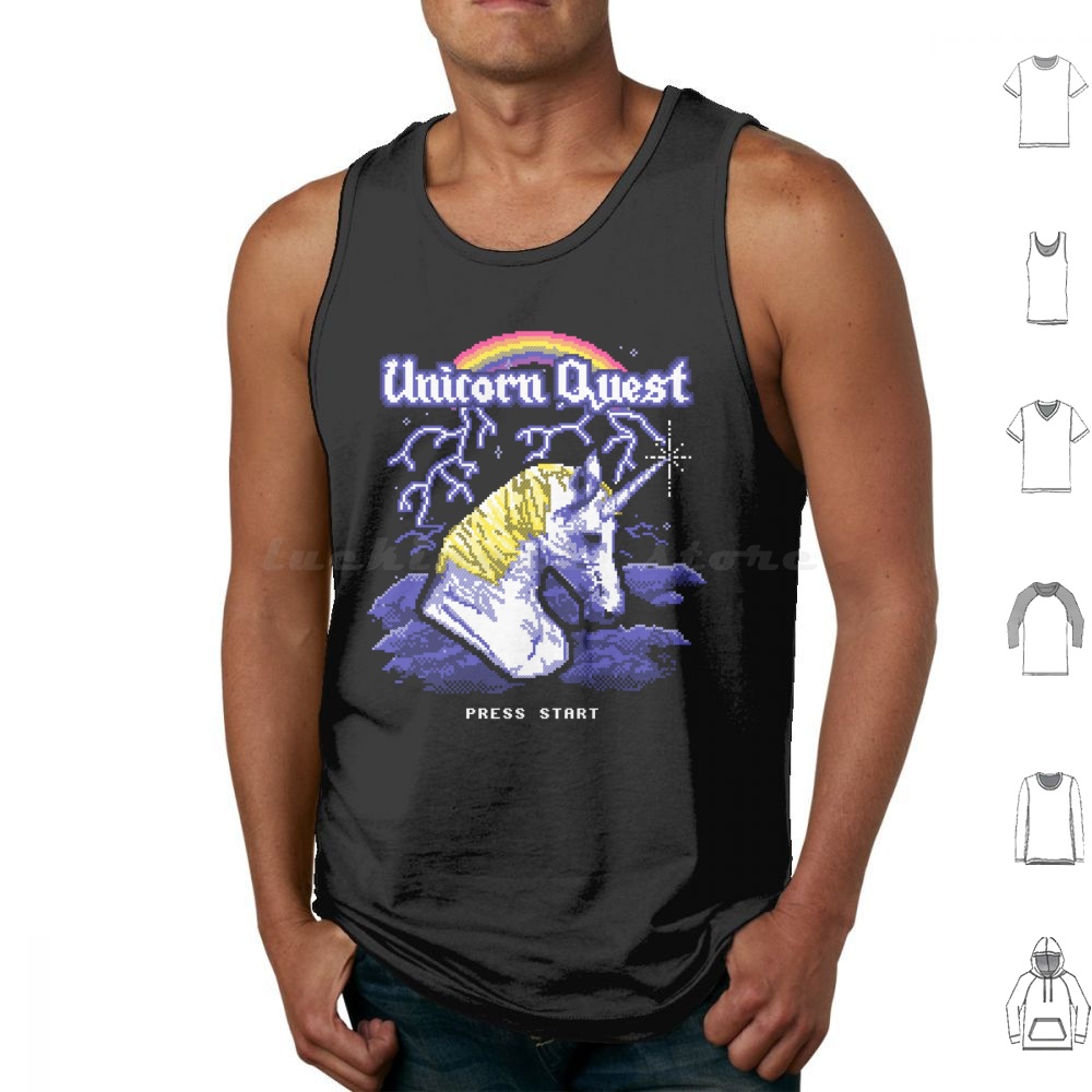 Arcade Quest - Camisetas sin mangas Unicorn Quest, chaleco
