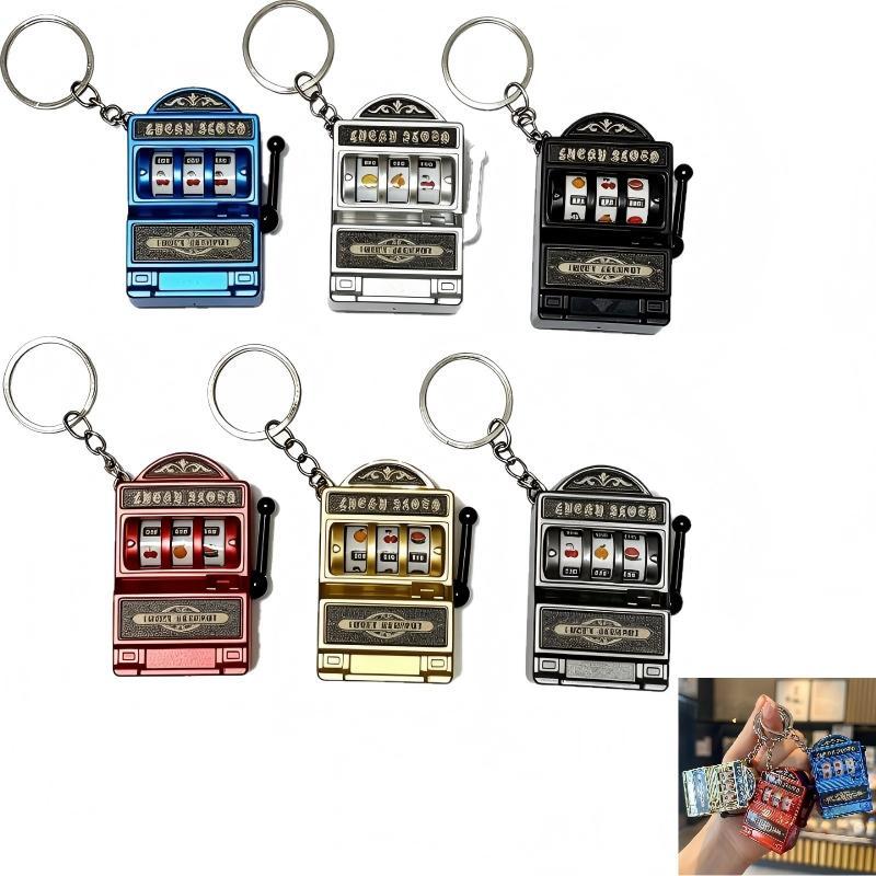 Arcade Game Jackpot - Mini Máquina Tragaperras de Bolsillo, Llavero
