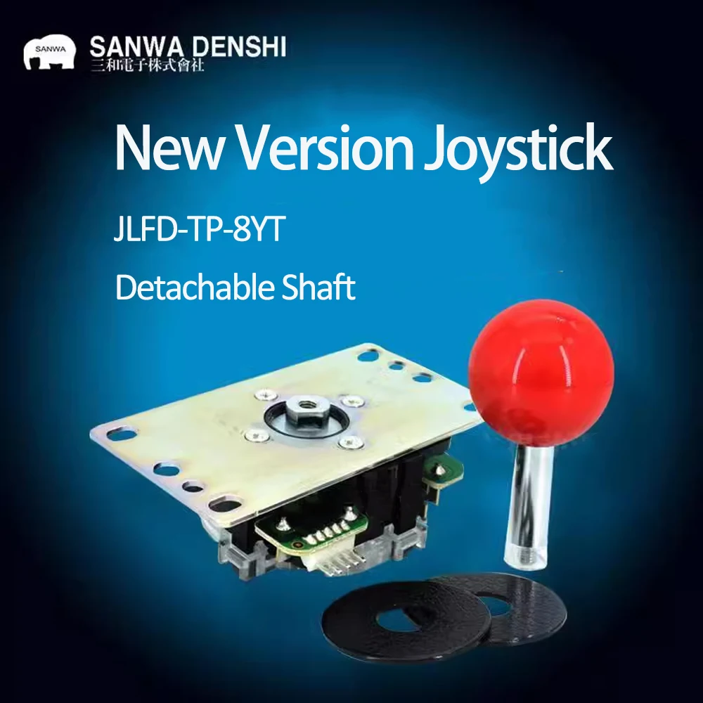 Arcade Game Jackpot - Joystick SANWA original de Japón, JLFD-TP-8YT,