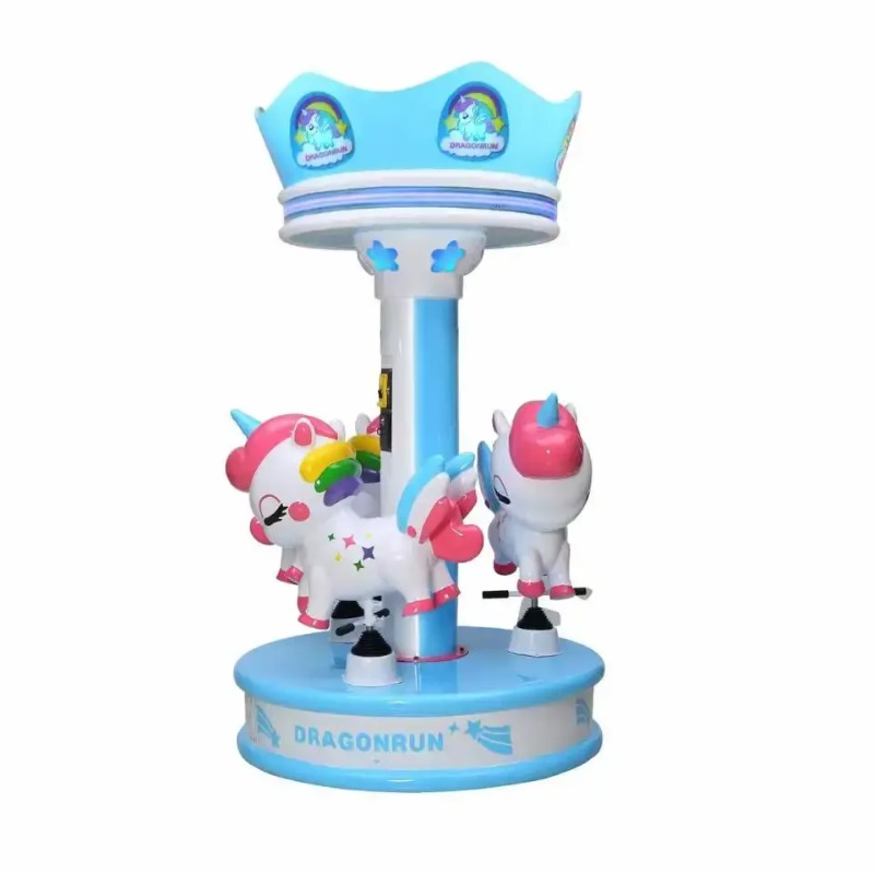 Coin Operated Kiddie Ride - Carrusel musical para niños Merry Go