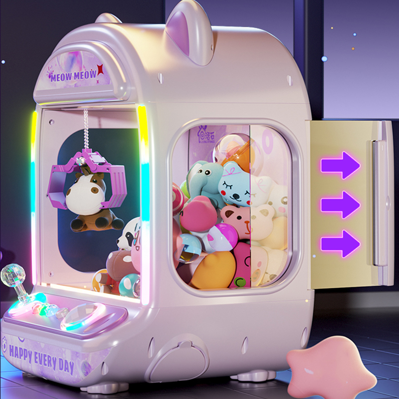 Claw Crane Machine - Máquina de muñecas automática púrpura DIY