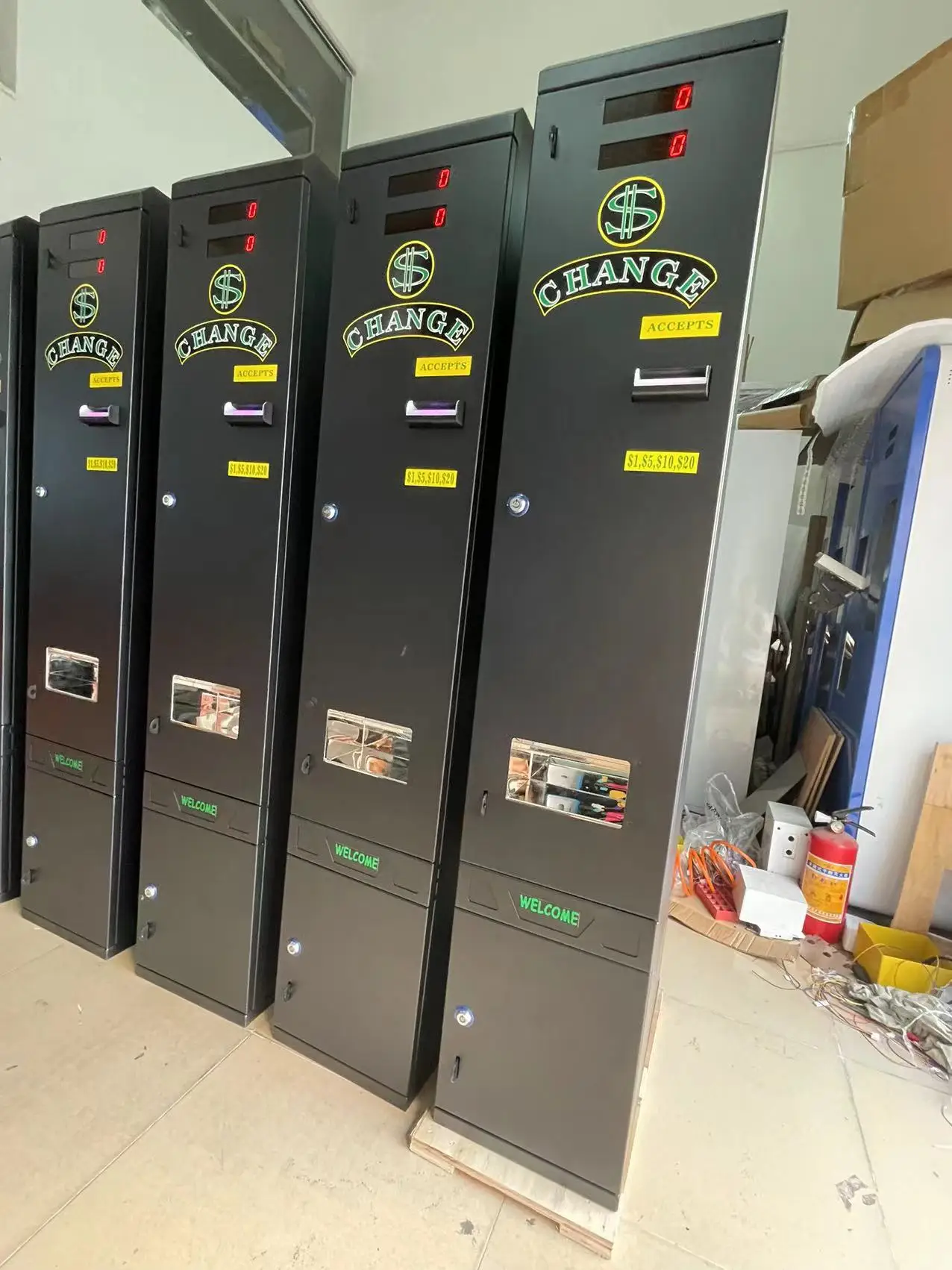 Vending Q - # Máquina cambiadora/cambiadora de fichas q