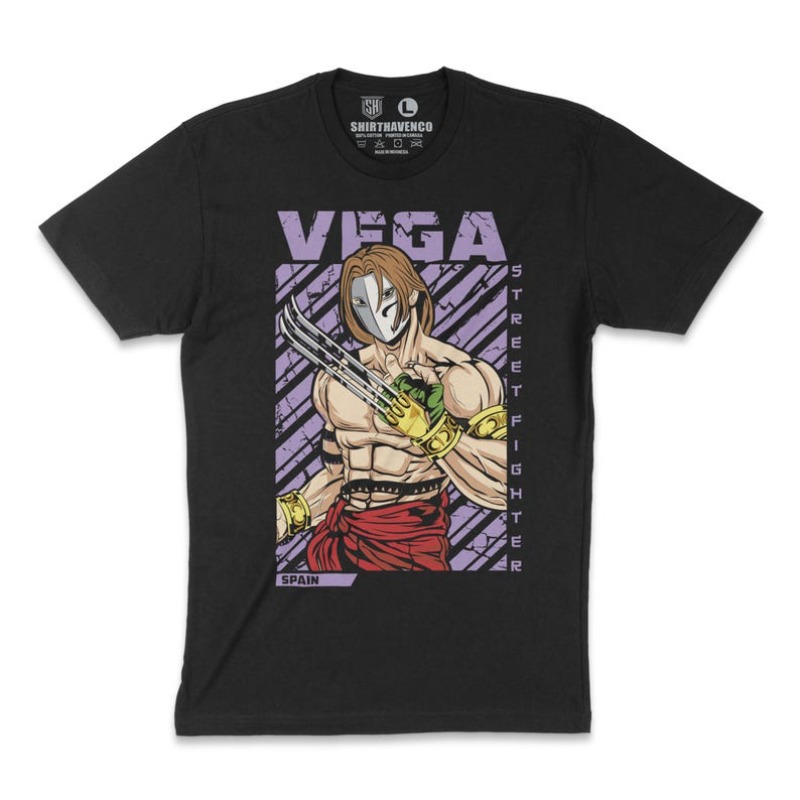 Arcade Vegas - 00012785 # Camiseta A-Vega Street Fighter,
