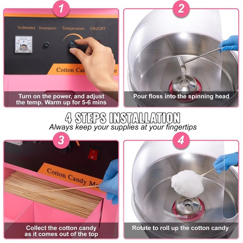 Máquina Comercial para Hacer A - Candy Floss Machine reseña y precio