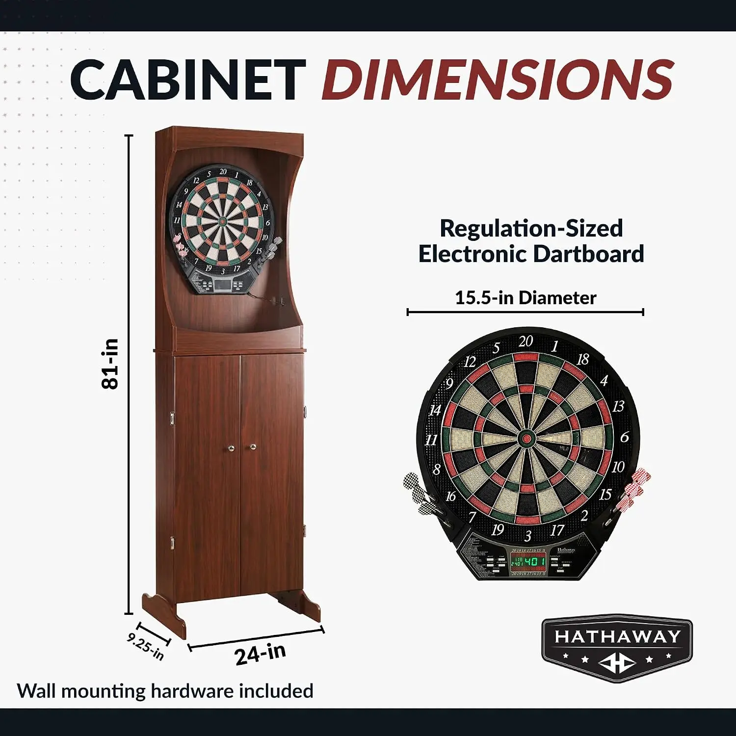 Outlaw Electronic Dart Board C - Electronic Dartboard Cabinet reseña y precio