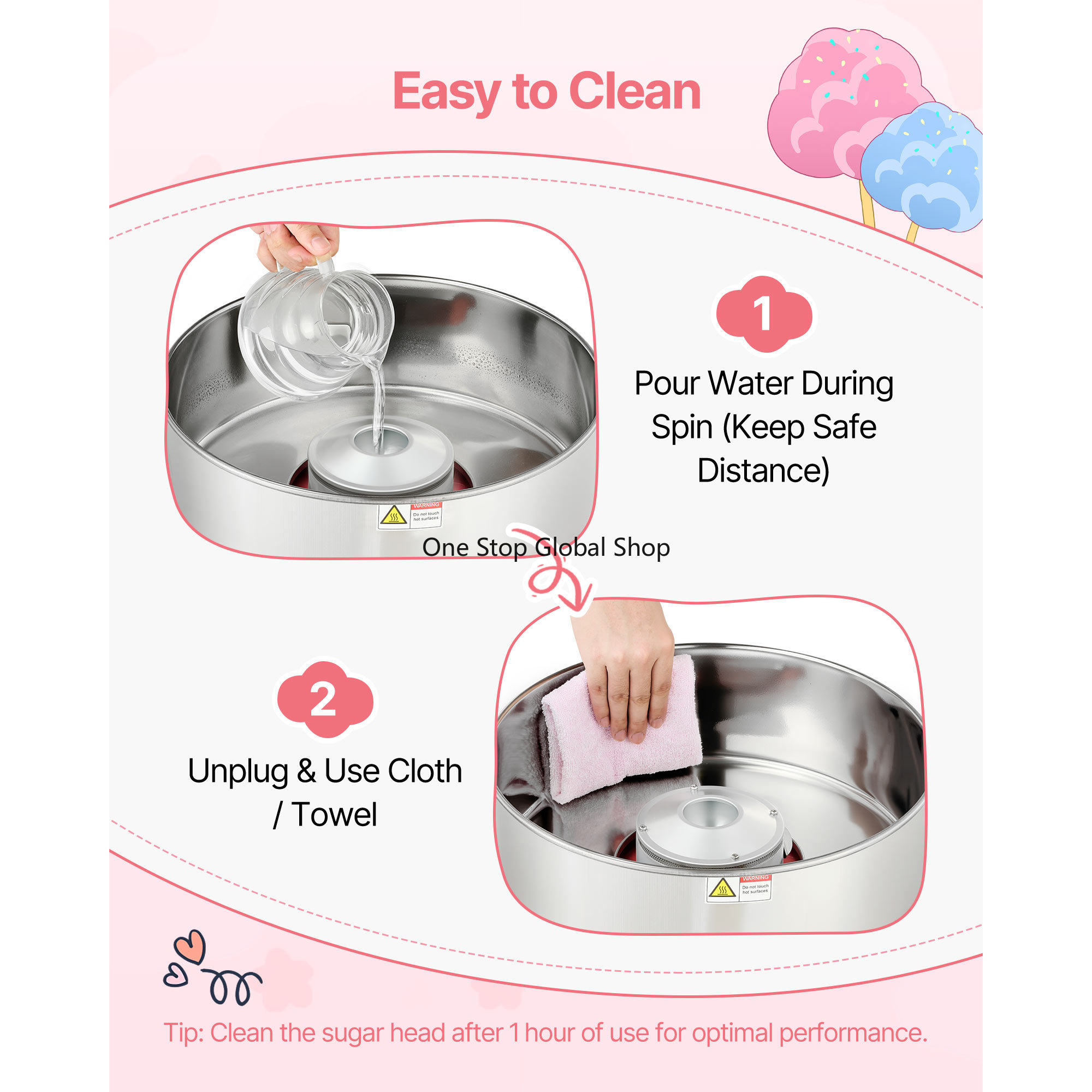 Máquina de Algodón de Azúcar C - Candy Floss Machine reseña y precio