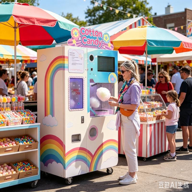 Máquina expendedora de algodón - Candy Floss Machine reseña y precio