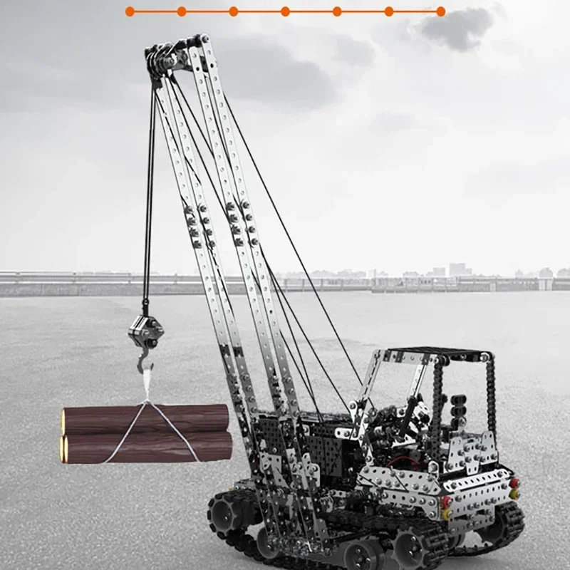 Grúa Metálica RC para Armar, C - Claw Crane Machine reseña y precio