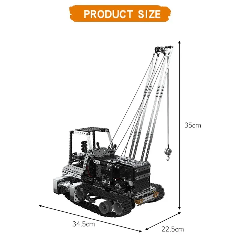 Grúa Metálica RC para Armar, C - Claw Crane Machine reseña y precio