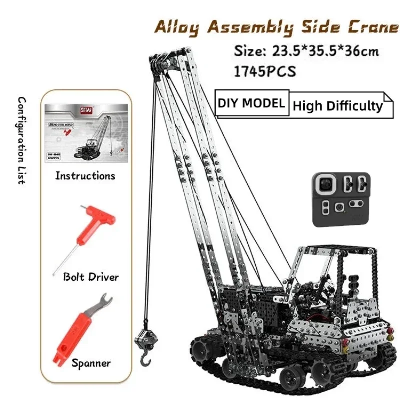 Grúa Metálica RC para Armar, C - Claw Crane Machine reseña y precio