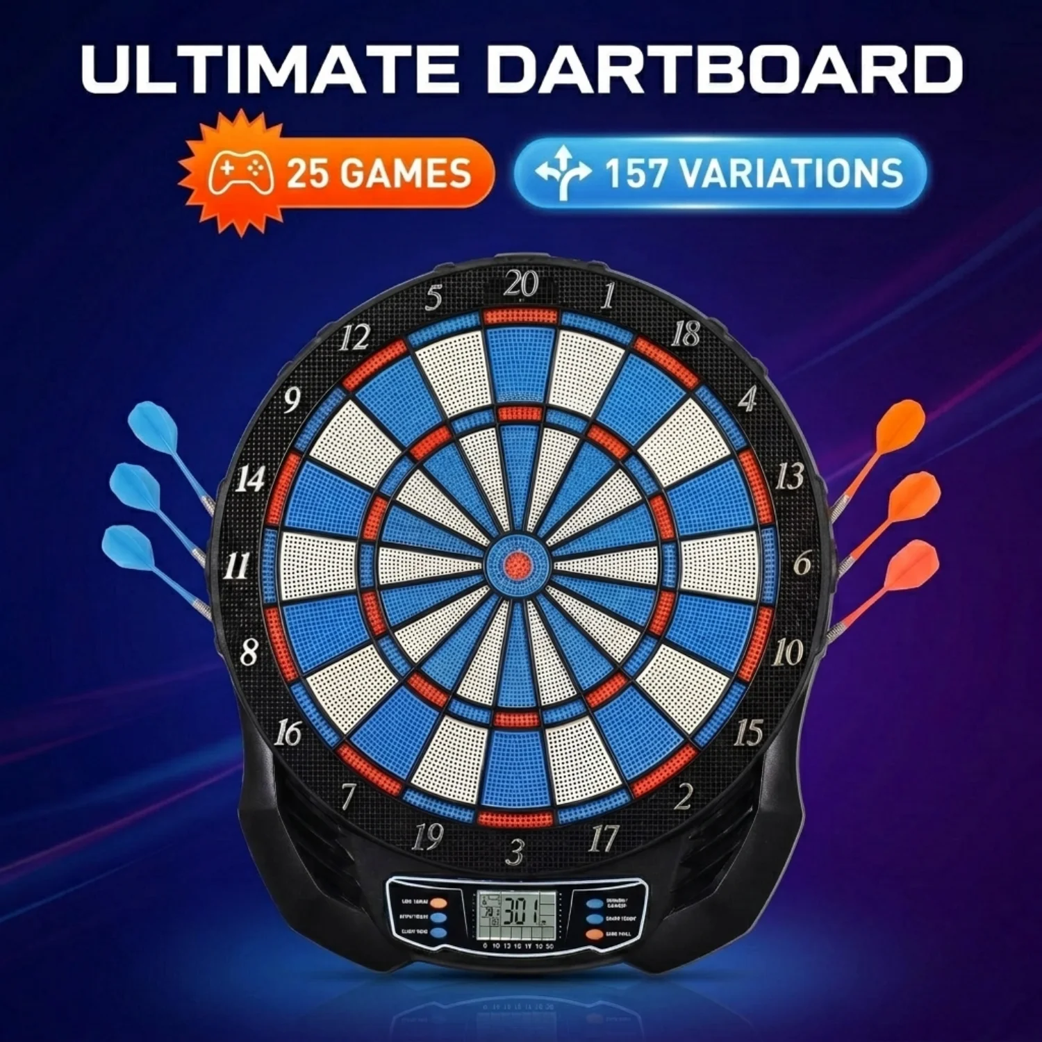 DartVibe - Tablero de Dardos E - Electronic Dartboard Cabinet reseña y precio