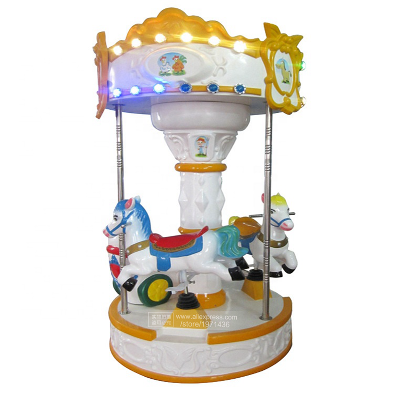 Carrusel de fibra de vidrio, c - Coin Operated Kiddie Ride reseña y precio