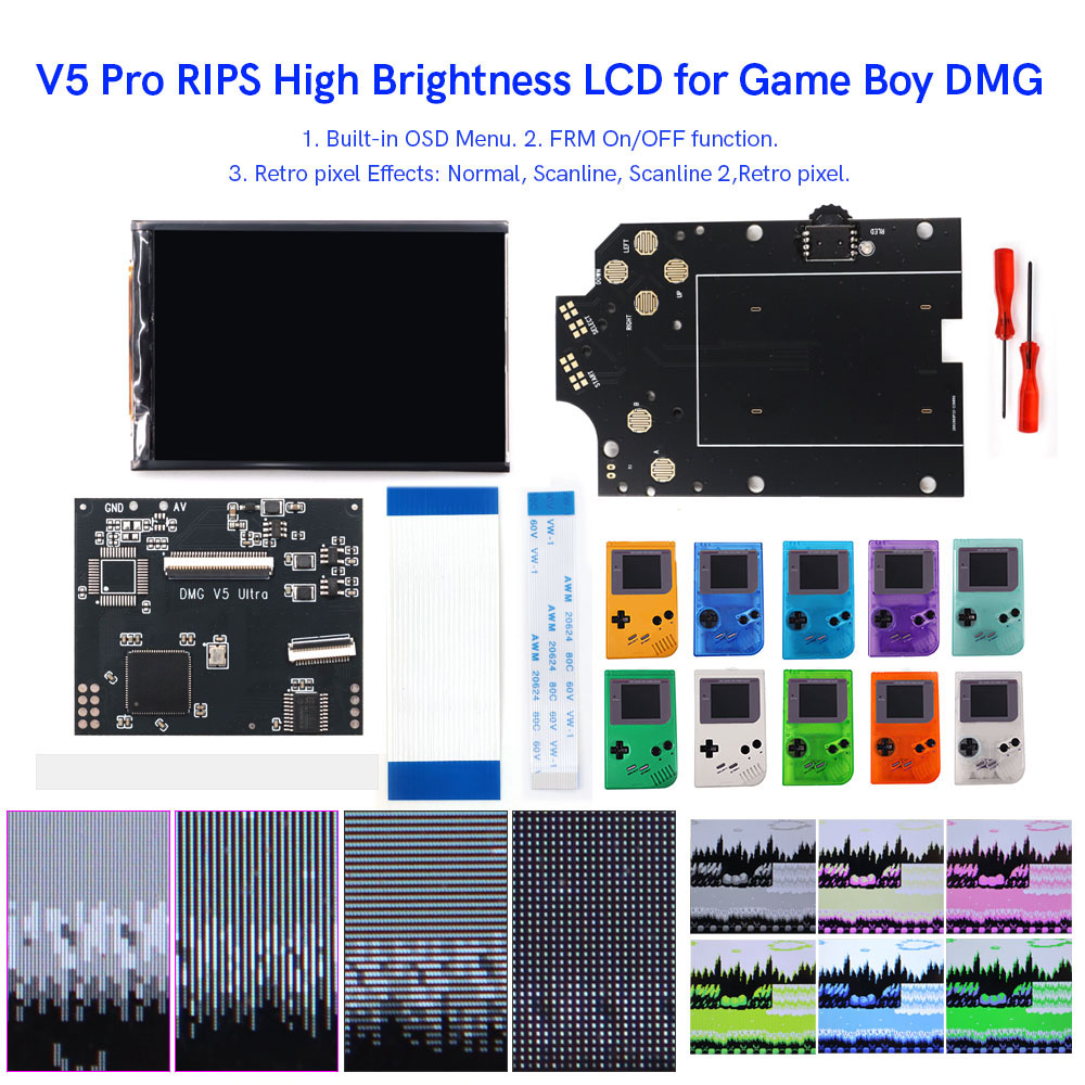 HISPEEDIDO Para GB Dmg V5 Pro, - Lcd Screen Arcade reseña y precio