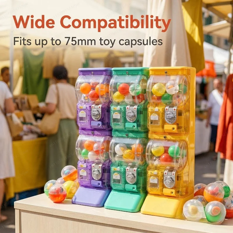 Máquina Gashapon Transparente  - Arcade And Vending reseña y precio