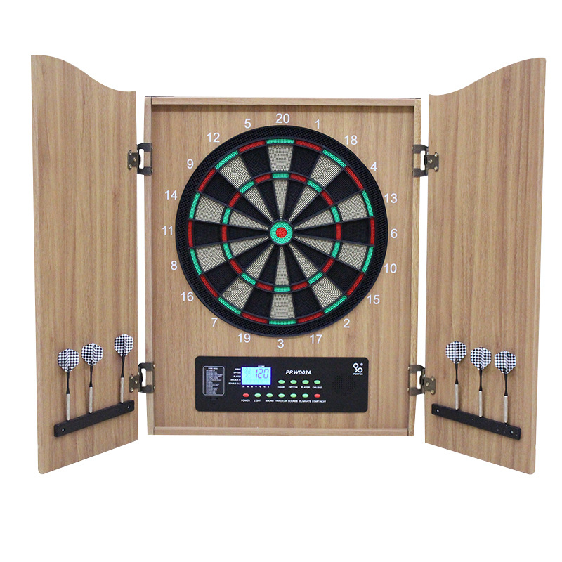Gabinete de lujo para dardos e - Electronic Dartboard Cabinet reseña y precio
