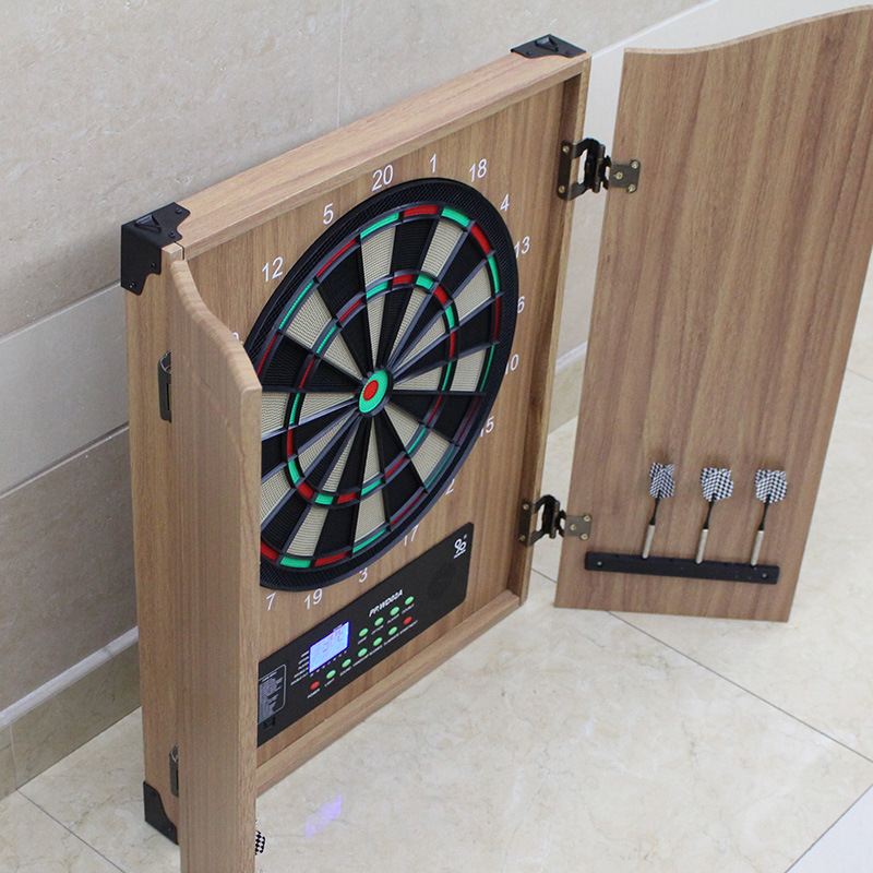 Gabinete de lujo para dardos e - Electronic Dartboard Cabinet reseña y precio
