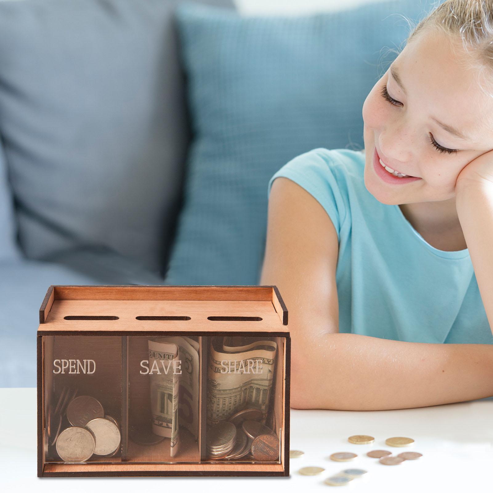 Caja de Ahorro con 3 Compartim - Coin Operated Kiddie Ride reseña y precio